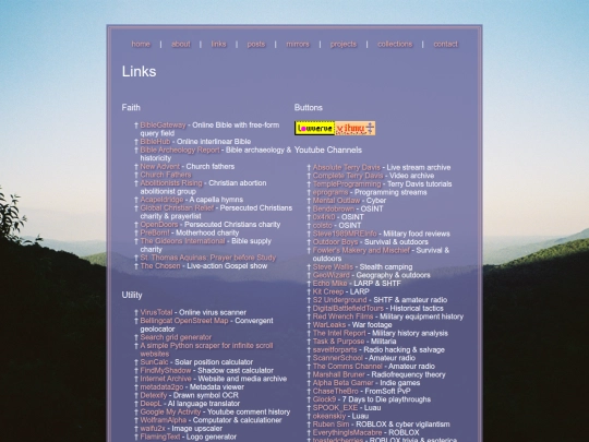 links screenshot