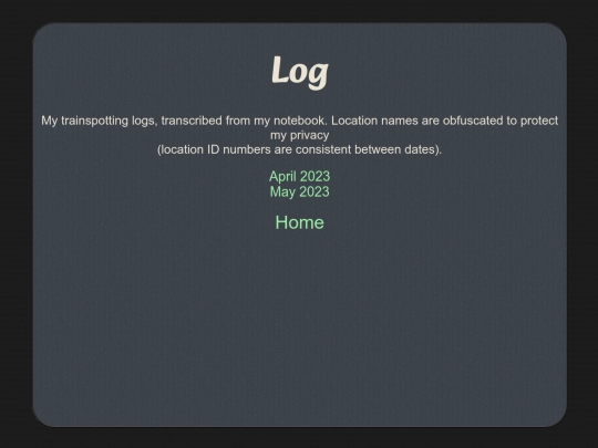 log screenshot