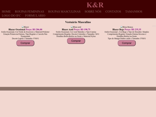 roupasmasculinas screenshot