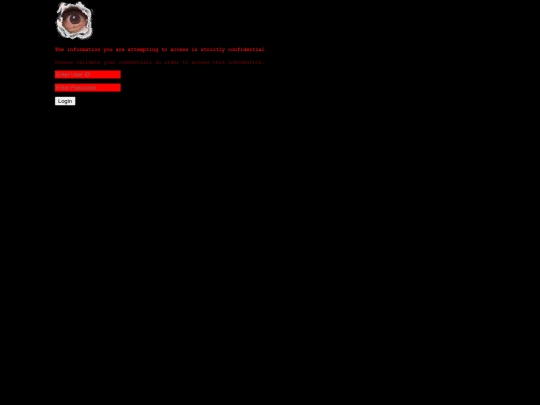 login screenshot