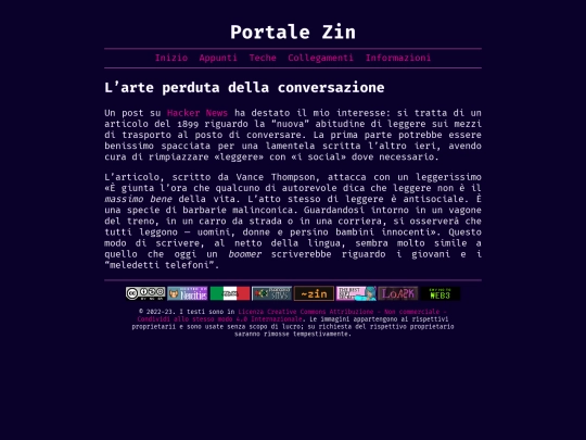 blog/arte-perduta-conversazione screenshot