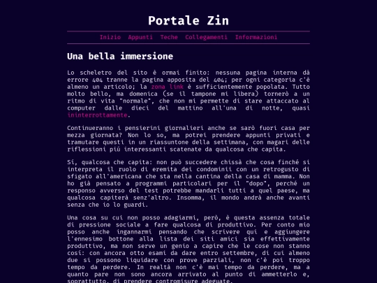 blog/immersione screenshot
