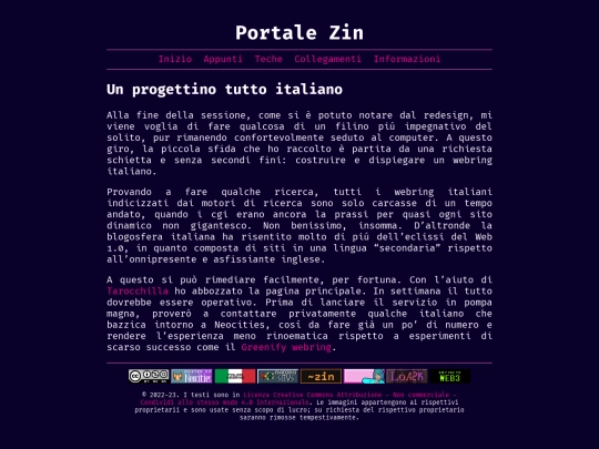 blog/progetto-italia screenshot