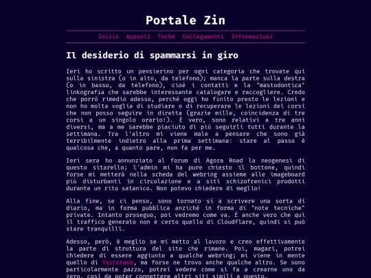 blog/spammarsi-in-giro screenshot