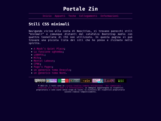 shrines/minimal-css screenshot
