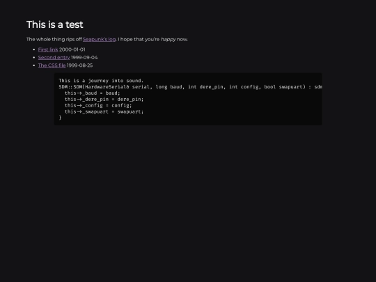 shrines/minimal-css/seapunk screenshot