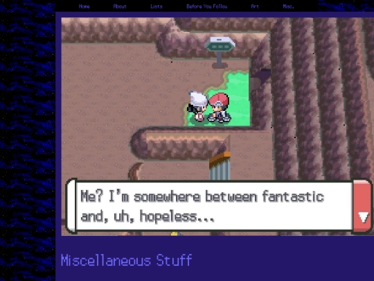 pages/Misc screenshot