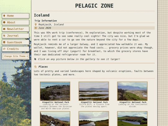 journal/iceland screenshot