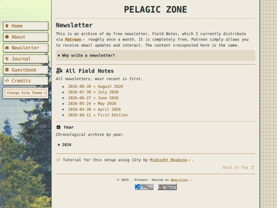newsletter screenshot