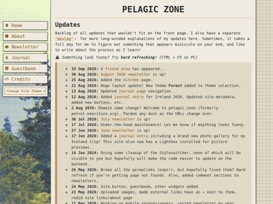 updates screenshot