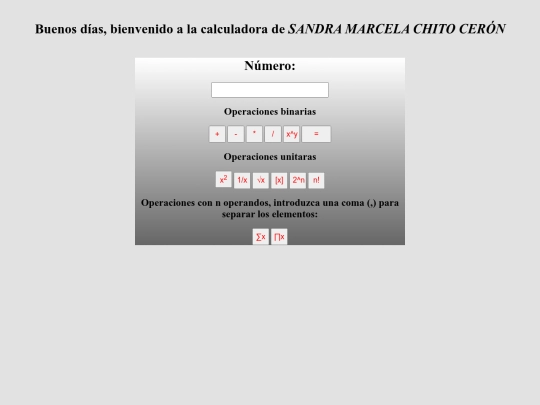 calculadoraUsandoJQuerySandraMarcela screenshot