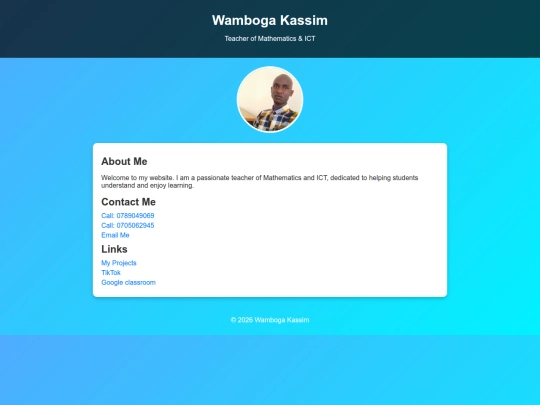 mywebsite screenshot