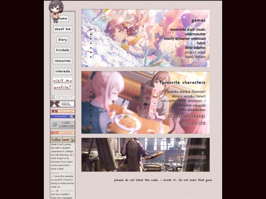 interests screenshot