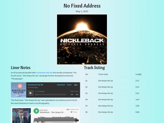 album/no-fixed-address screenshot