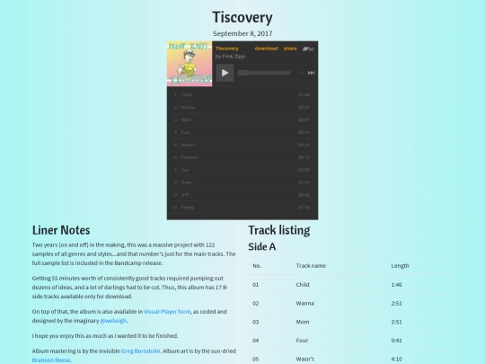 album/tiscovery screenshot