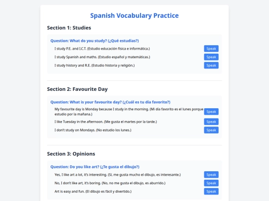 spanish_vocabulary_practice screenshot