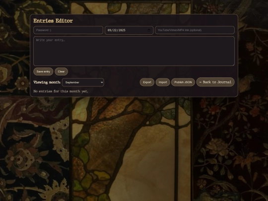 entries screenshot