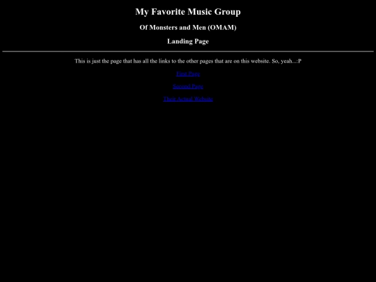 MyFavoriteMusicGroupLanding screenshot