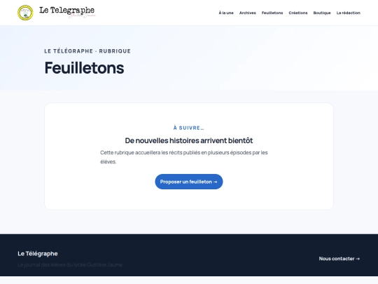 Rubriques/Feuilletons screenshot