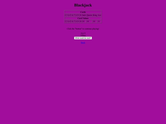 BlackJack screenshot