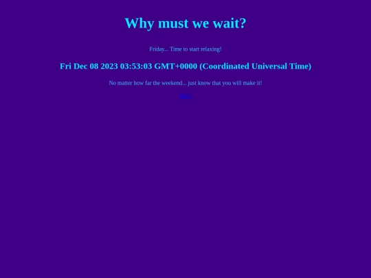 WaitingForTheWeekend screenshot