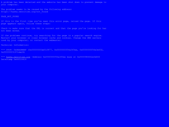 not_found screenshot
