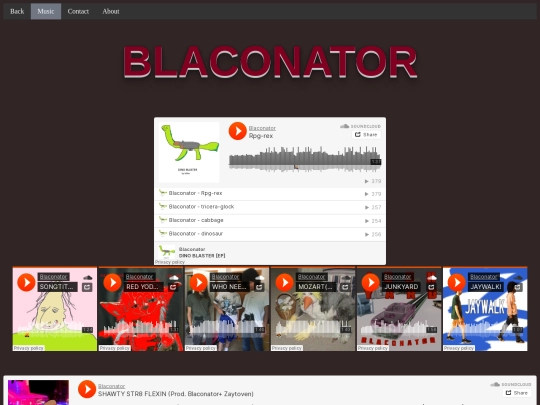 musicpage/blakemusic screenshot