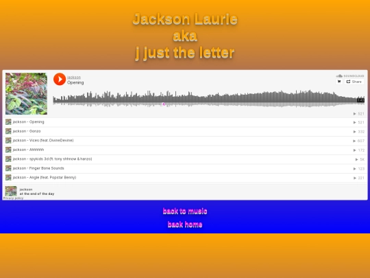 musicpage/jacksonmusic screenshot