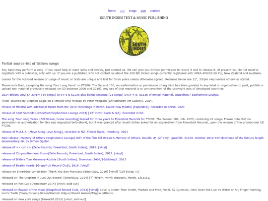 html/bilders_songs screenshot