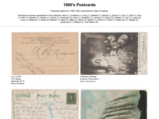 PostcardMuseum/1900sPostcards screenshot