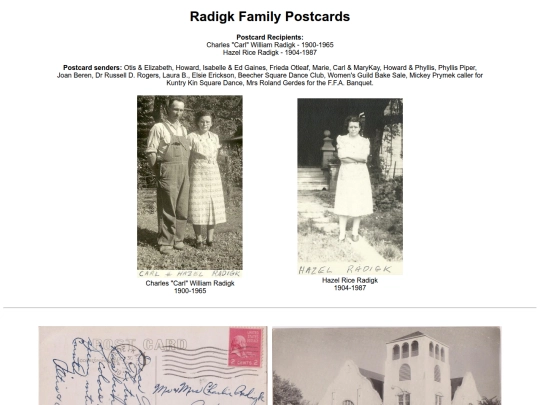 PostcardMuseum/Family-RADIGK/RadigkFamilyPostcards screenshot