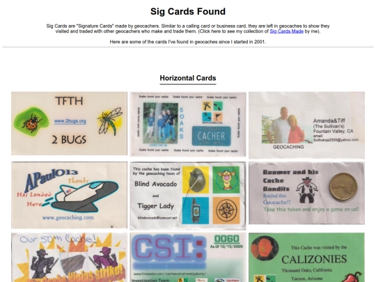 collections/SigCardsFound screenshot