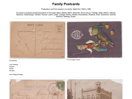 test_area/FamilyPostcards screenshot