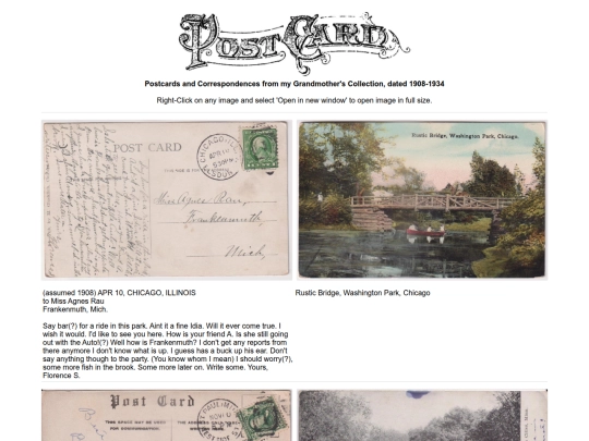 wayback/1900sPostcards screenshot
