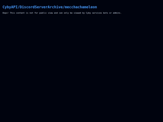 CybyAPI/DiscordServerArchive/Mecchachameleon screenshot