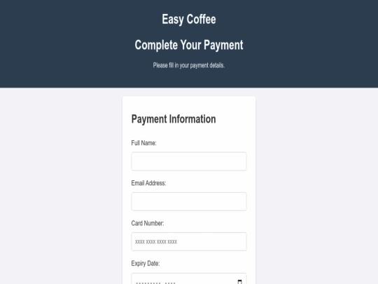 CoffeeMadeEasy/payment screenshot