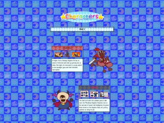 characters/page2 screenshot