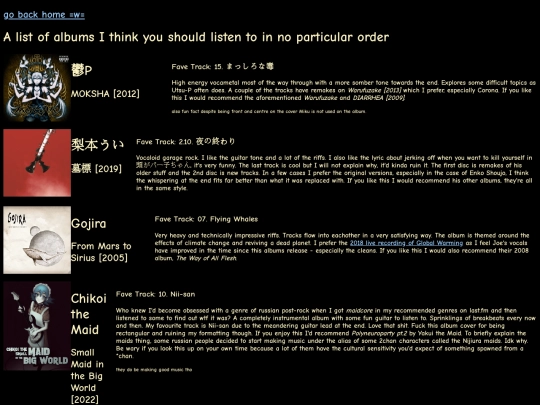 goodalbums screenshot