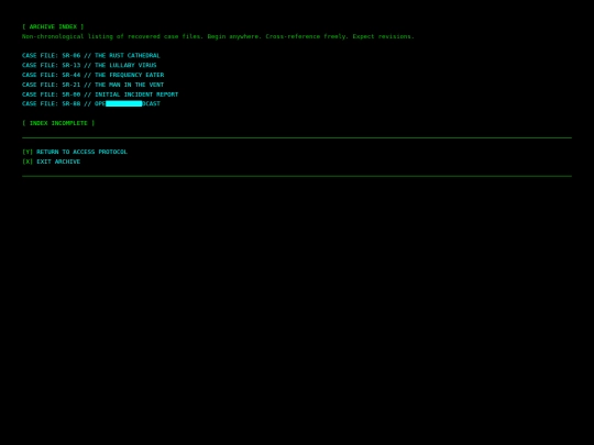 archive screenshot