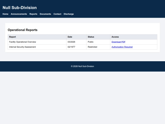 reports screenshot
