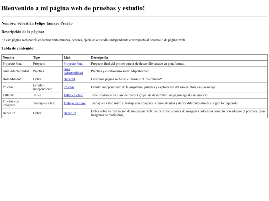 index screenshot