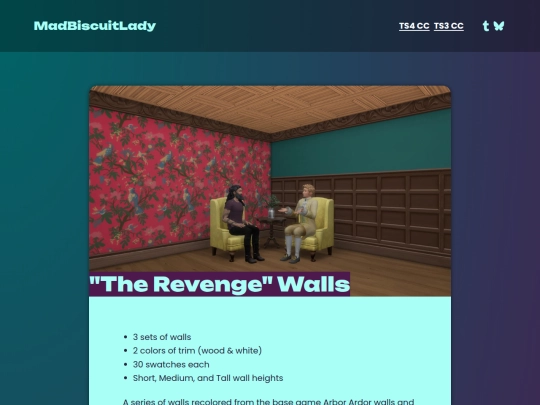 ts4-cc/the-revenge-walls screenshot
