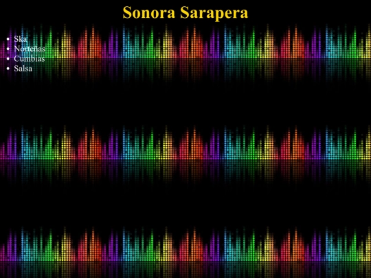 Sonora Sarapera/Generos screenshot