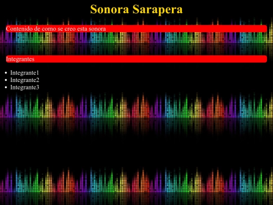 Sonora Sarapera/Historia screenshot