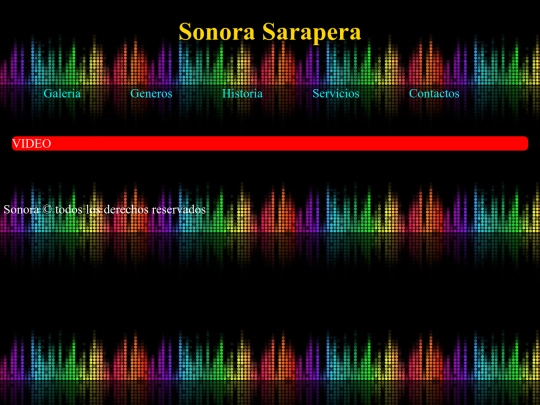 Sonora Sarapera/Index screenshot
