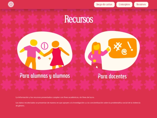 secciones/recursos screenshot