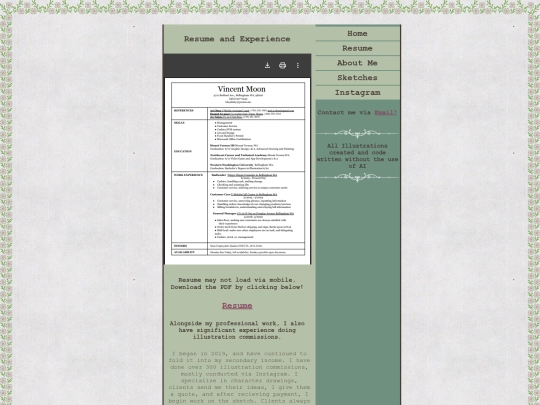 tattooportfolioresume screenshot
