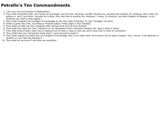 Commandments screenshot