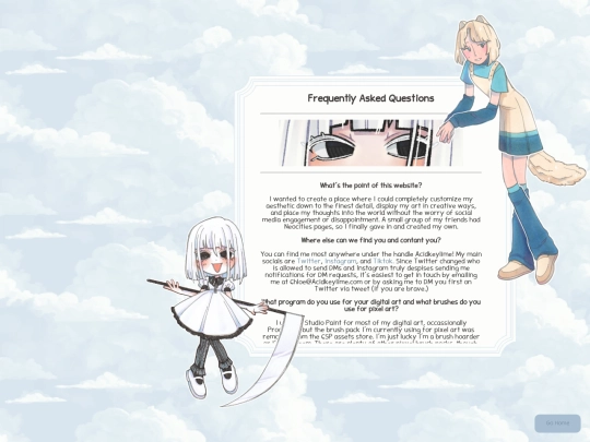 faq screenshot