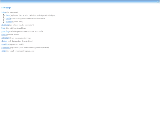 sitemap screenshot